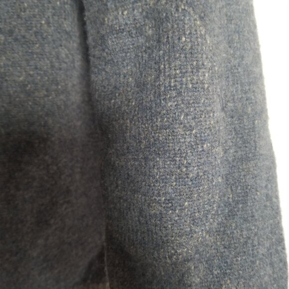 Mens Pronto Uomo Blue Gray Wool Cardigan Sweater W/ Elbow Pads Sz M - Picture 6 of 7